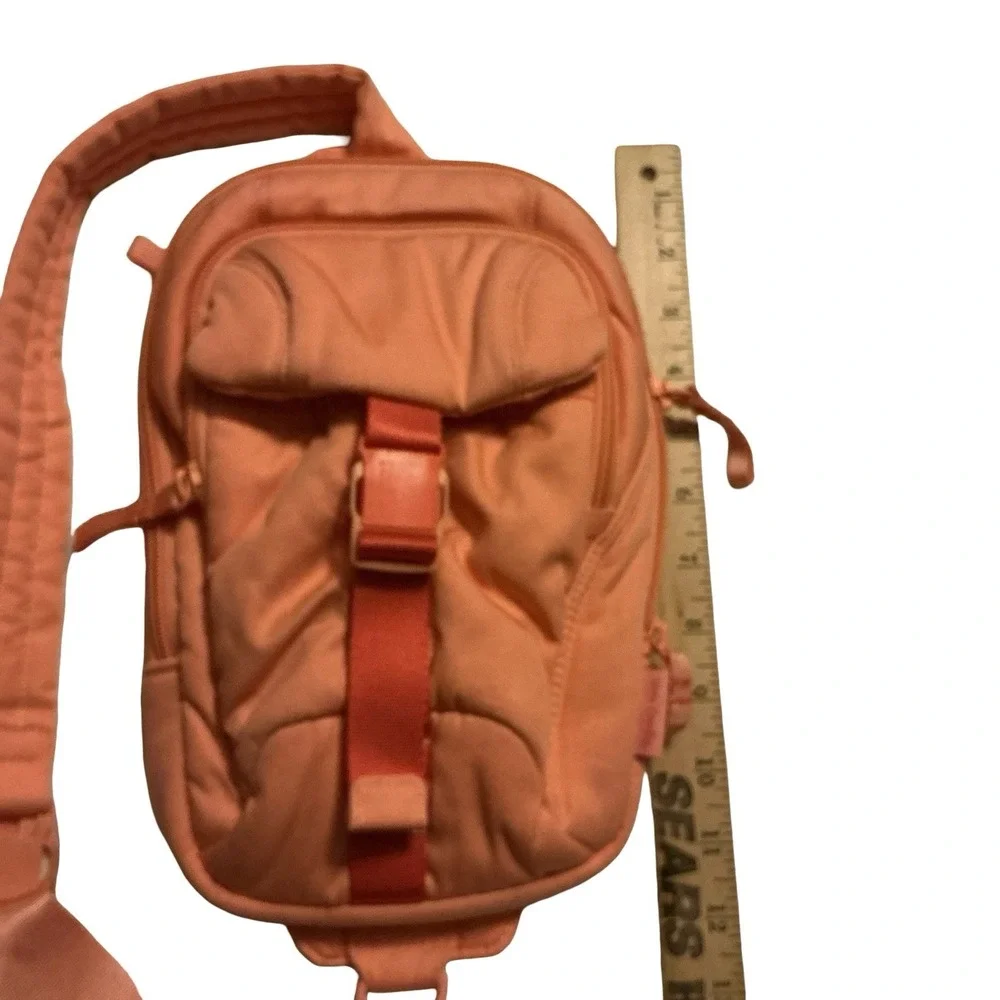Vera Bradley Utility Sling Cotton Waist‎ Bag Backpack – Coral Peach